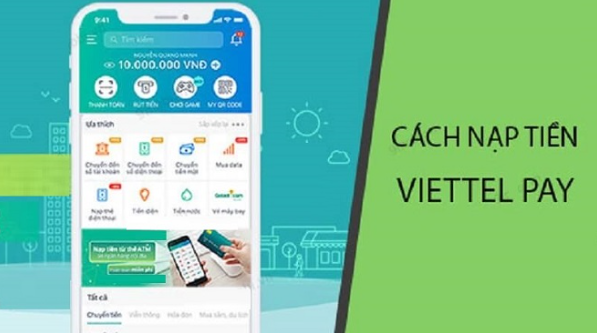 Nạp tiền qua Viettel Pay